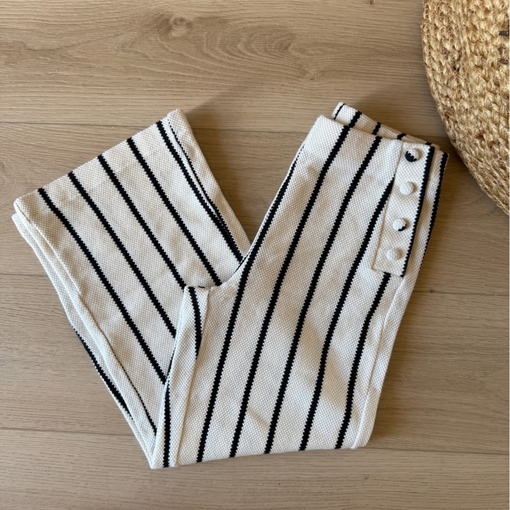 Striped Kids Bottoms in Black and White